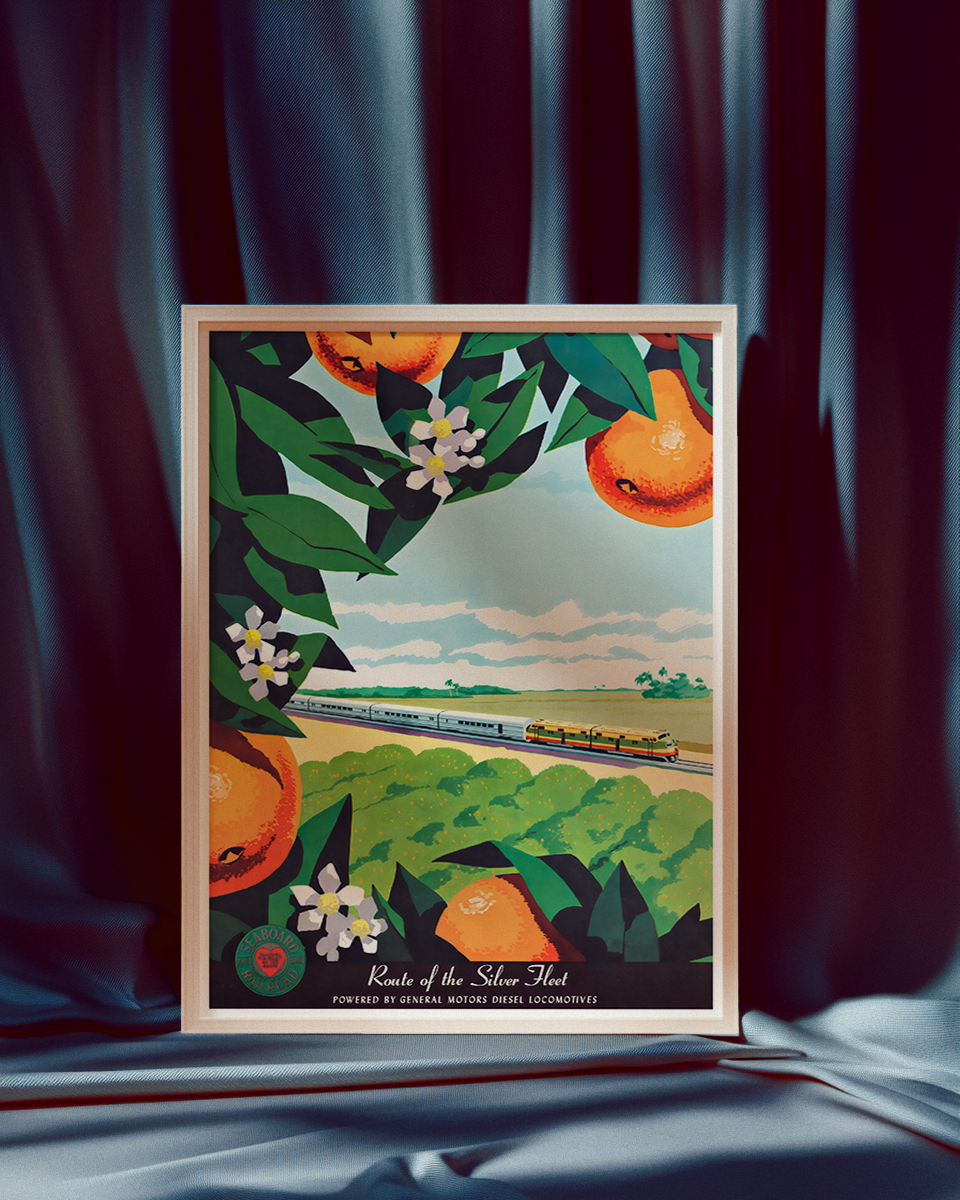 Route of the Silver Fleet Vintage Poster