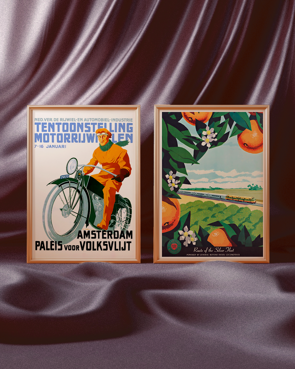 Route of the Silver Fleet Vintage Poster