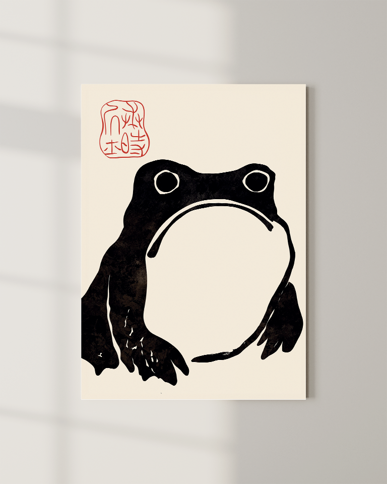 Grumpy Frog by Matsumoto Hoji