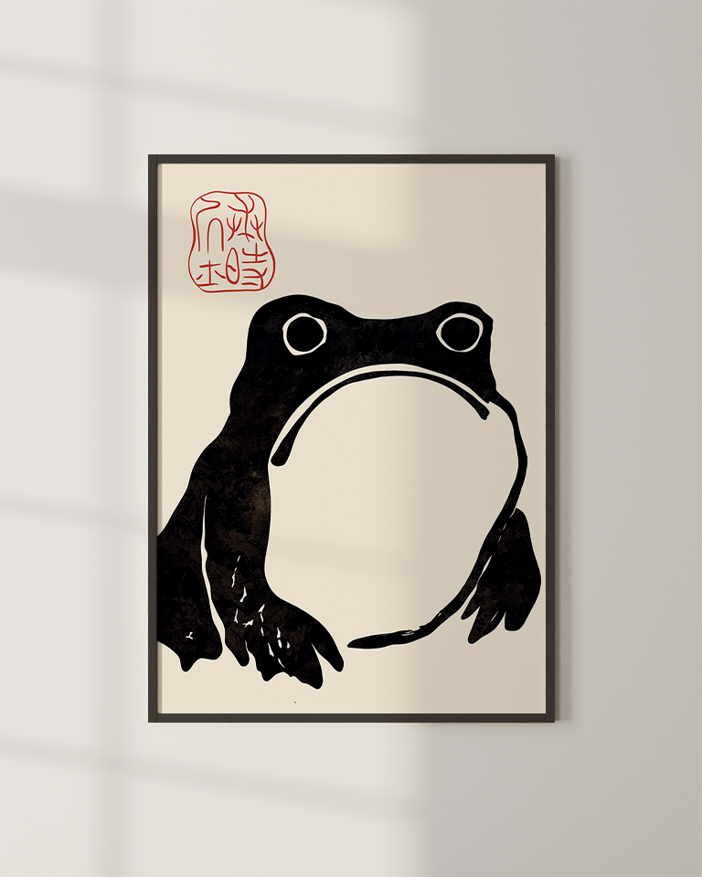 Grumpy Frog by Matsumoto Hoji