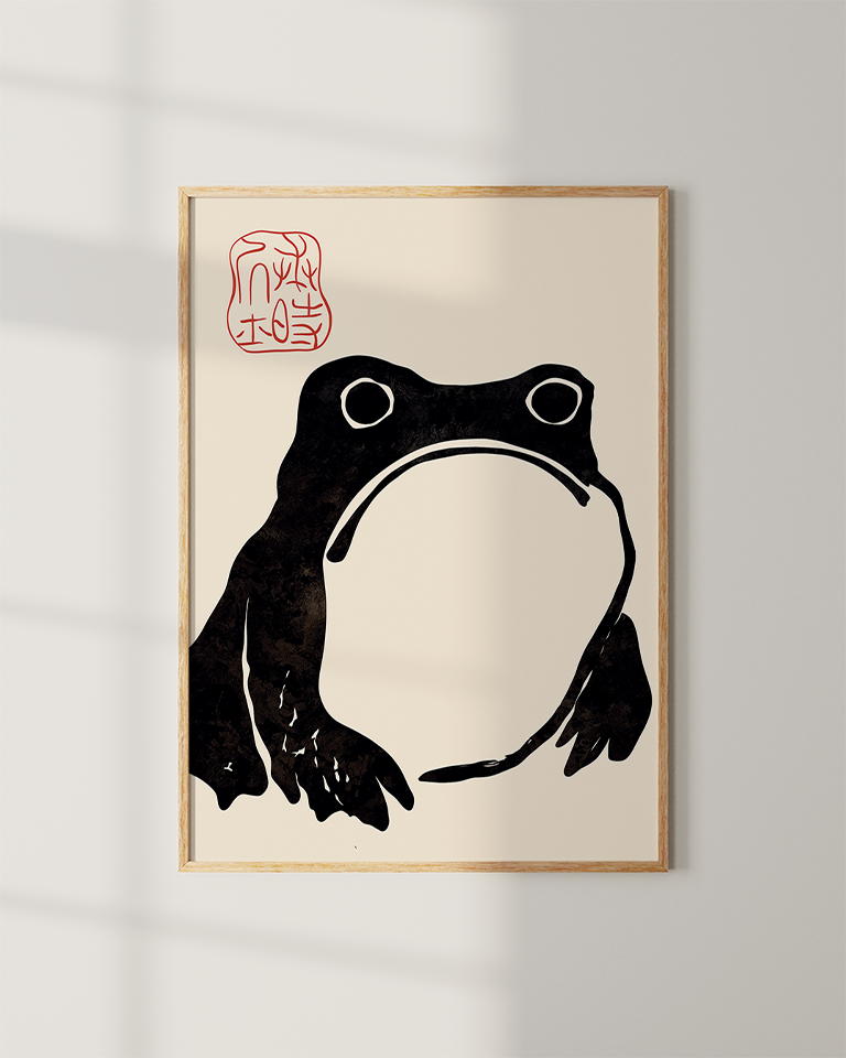 Grumpy Frog by Matsumoto Hoji