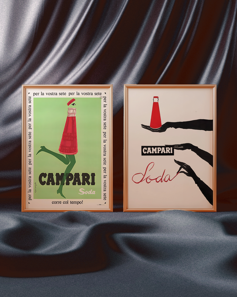 Campari Hands Vintage Poster