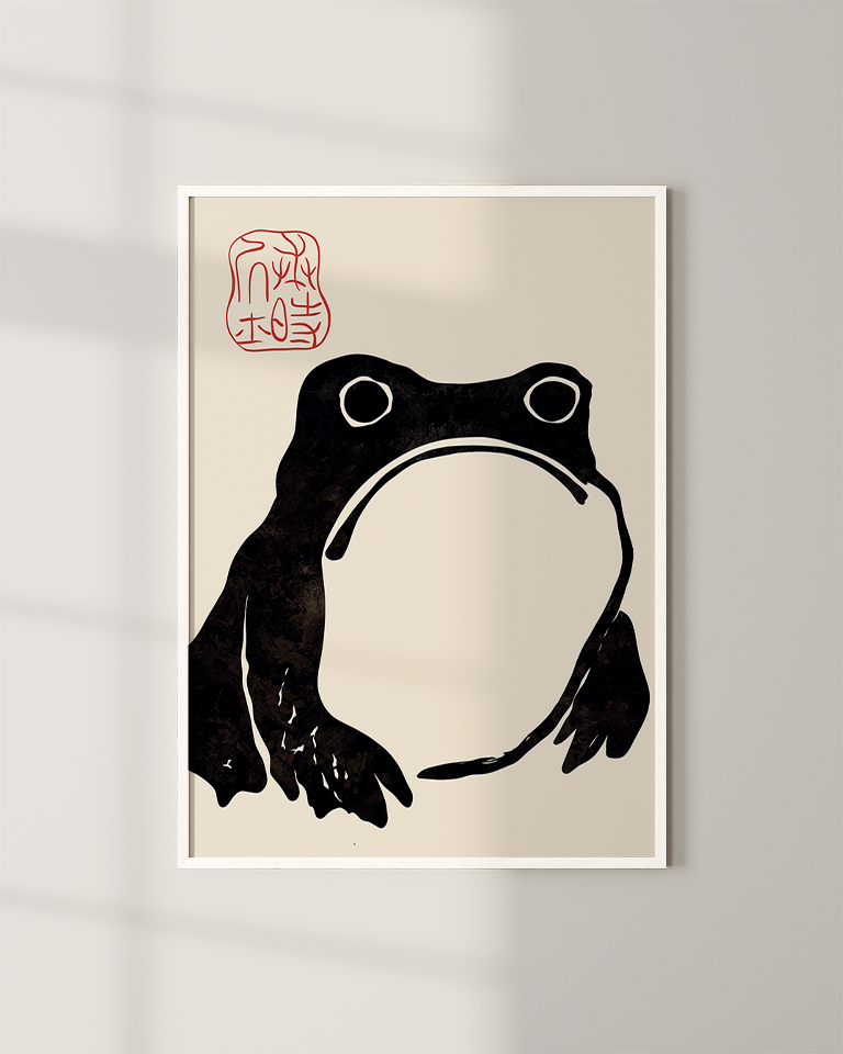 Grumpy Frog by Matsumoto Hoji