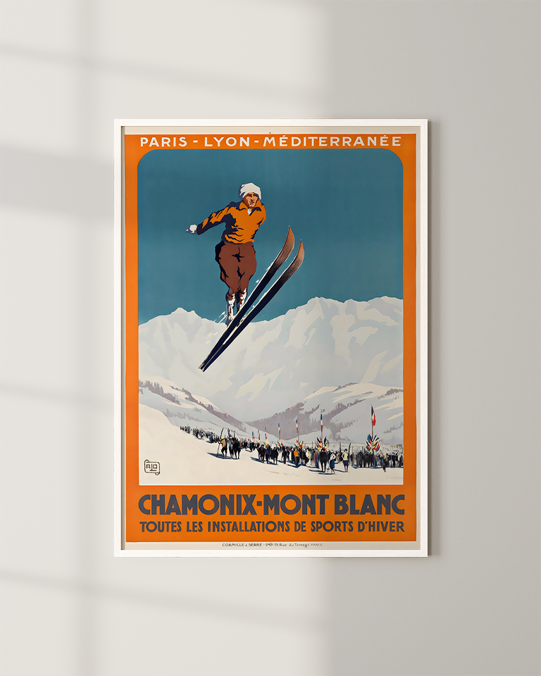 Chamonix-Mont Blanc Vintage Poster